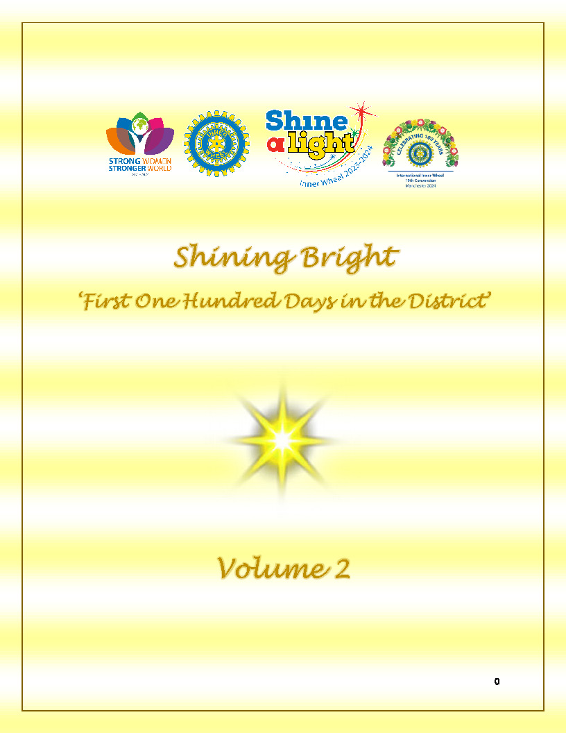 Shining Bright. District 330 Newsletter 2023-2024. Volume 2.